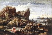 CARRACCI, Antonio Landscape with Bathers dfg painting